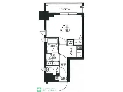 アイルプレミアム駒込(1K/4階)の間取り写真