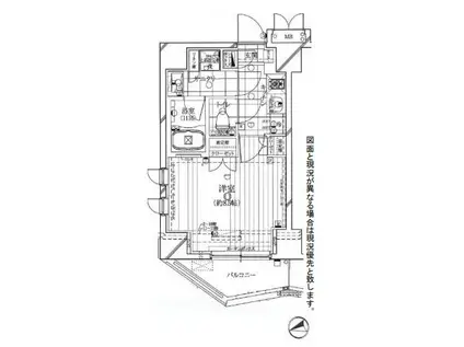 REGALIZ木場STATION FRONT(1K/12階)の間取り写真