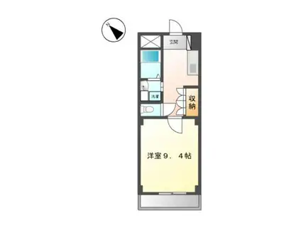 リフレイズ葉山(1K/2階)の間取り写真