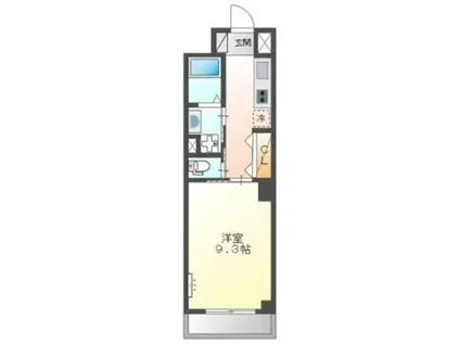 AVENIR(1K/4階)の間取り写真