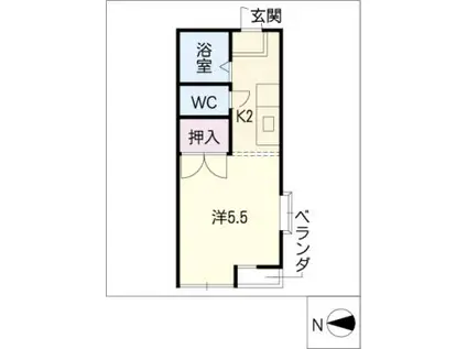 COZY TOWN KS(1K/3階)の間取り写真