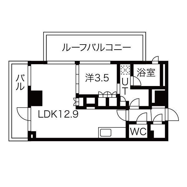 シーズンフラッツ高田馬場リバーサイド(1LDK/6階)の間取り写真