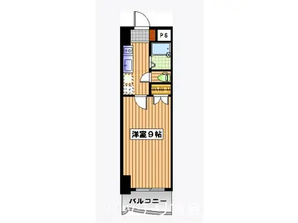 ロイヤル博多駅東(1K/12階)の間取り写真