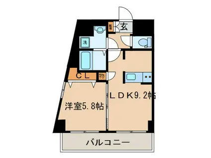 ダイシンタワ-(1LDK/11階)の間取り写真