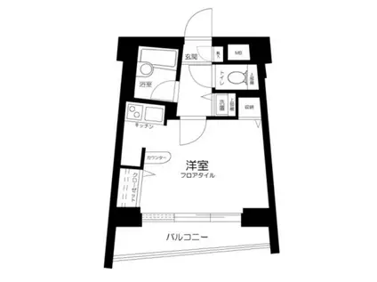 サンテミリオン目白西(ワンルーム/5階)の間取り写真