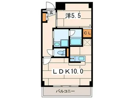 グレイス・ヒルズ・葛ヶ谷(1LDK/5階)の間取り写真