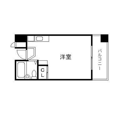 茨木ロイヤル(1K/5階)の間取り写真