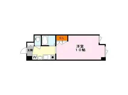 リベリー南草津(1K/5階)の間取り写真