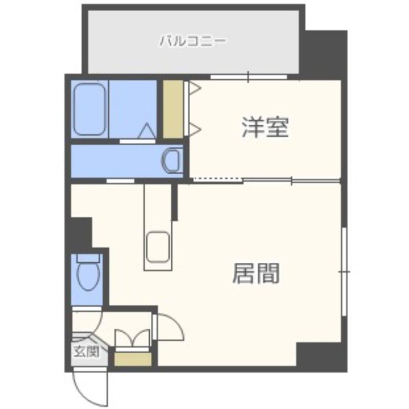 エクレール(1LDK/8階)の間取り写真