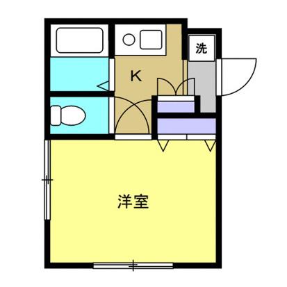 セラフィーユ(1K/1階)の間取り写真