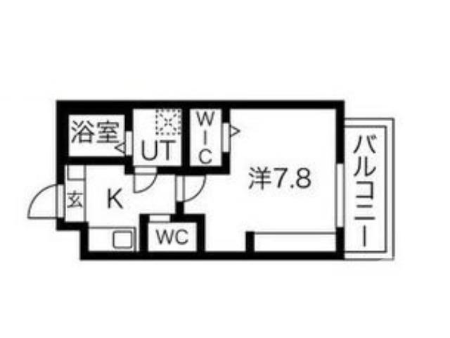 エヌエムキャトフヴァントワ(1K/3階)の間取り写真