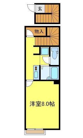 レオネクストコスモス(1K/2階)の間取り写真