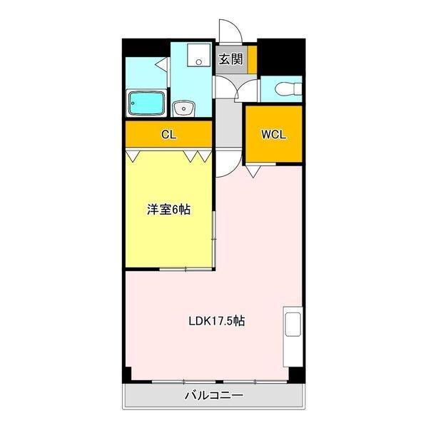 あさひレジデンス参番館(2LDK/2階)の間取り写真