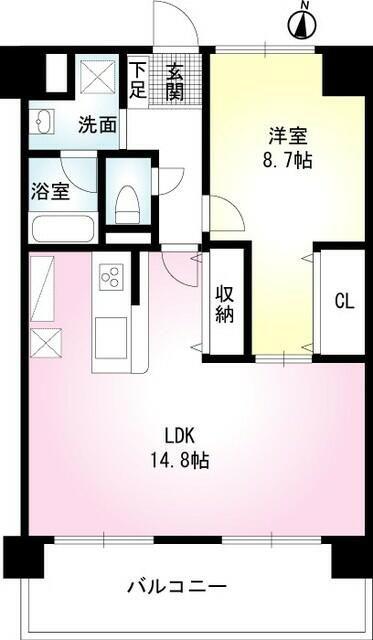 レジデンス フォンテーヌ(1LDK/3階)の間取り写真
