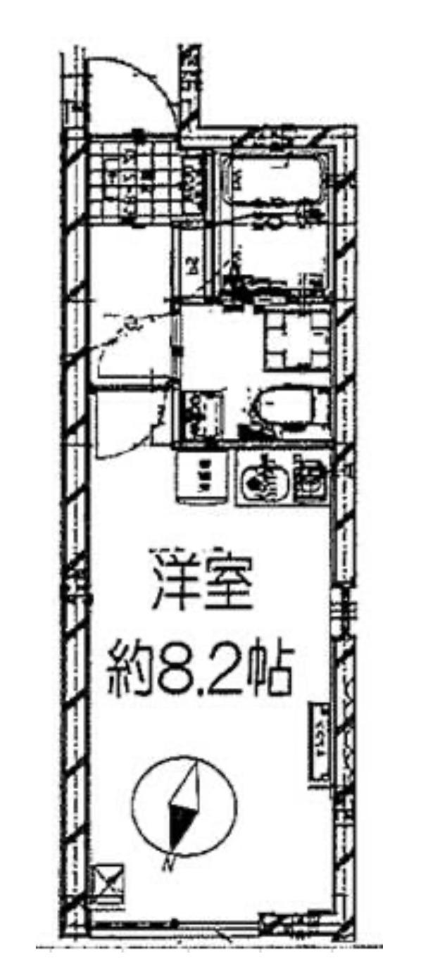 BEグランド清澄白河(ワンルーム/2階)の間取り写真