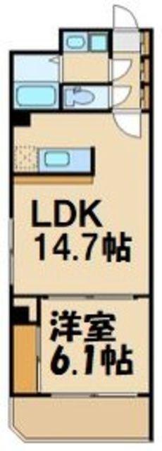 サン・ルミエール(1LDK/3階)の間取り写真