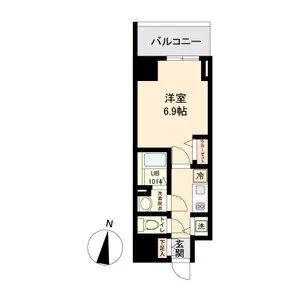 M-LUXE丸の内(1K/2階)の間取り写真