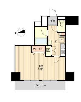ラクラス新御徒町(1K/3階)の間取り写真
