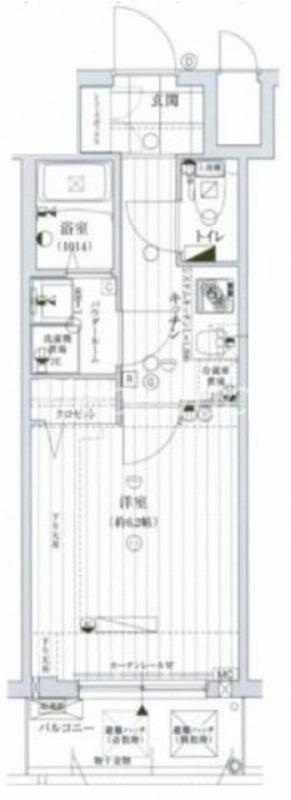 レジュールアッシュPREMIUM TWIN-1(1K/5階)の間取り写真