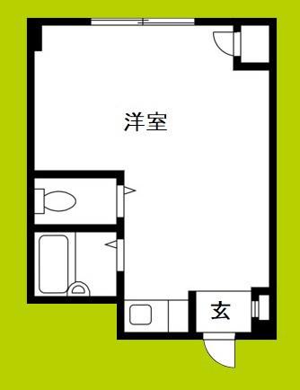 アーバンハイツ海老江(ワンルーム/3階)の間取り写真