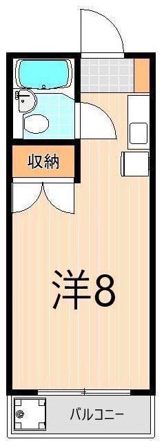 エレガンス綾瀬5(ワンルーム/4階)の間取り写真
