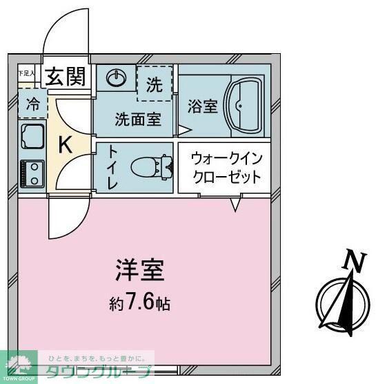 BESTSTAGEシリウス与野(1K/1階)の間取り写真