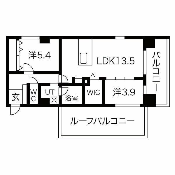 C・P・PURE隼人町(2LDK/5階)の間取り写真