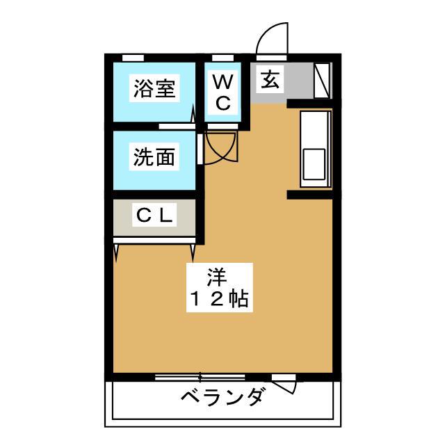 JR東海道本線 菊川駅(静岡) 徒歩25分 2階建 築21年(ワンルーム/2階)の間取り写真