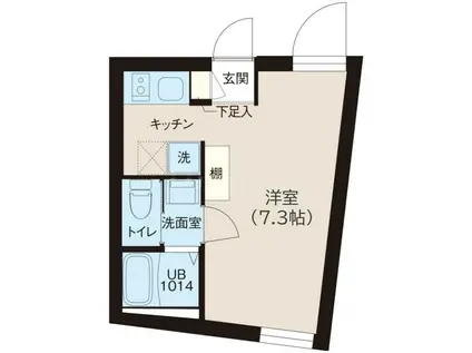 レピュア落合南長崎駅前(ワンルーム/3階)の間取り写真