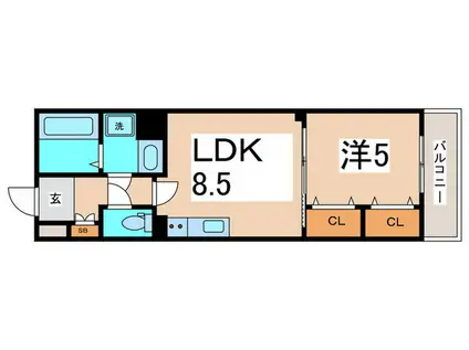 ラモーナ東山町I(1LDK/3階)の間取り写真