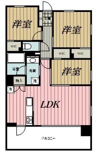 センチュリー千葉みなと(3LDK/4階)の間取り写真
