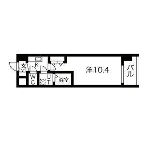 THE MUSIC COURT(1K/5階)の間取り写真