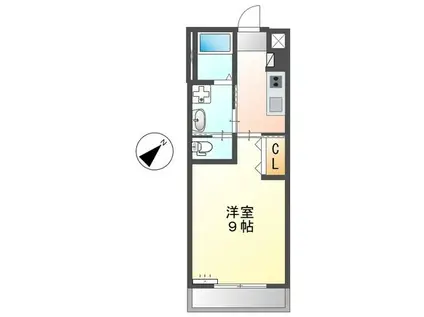 ラルーチェ(1K/1階)の間取り写真