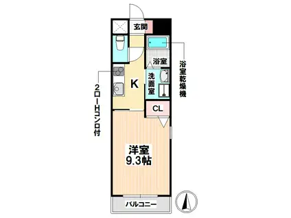 TOYOOKA APARTMENT(1K/2階)の間取り写真
