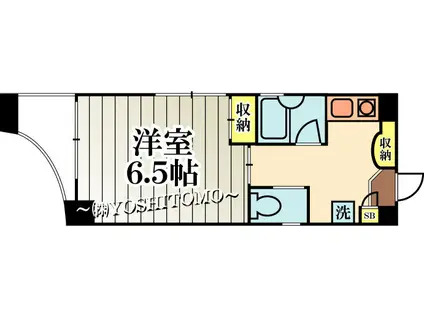 プシュケー(1K/3階)の間取り写真