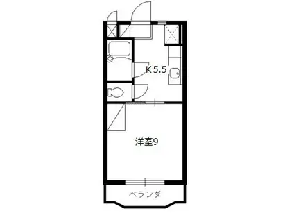 メゾンフィルライト(1DK/3階)の間取り写真