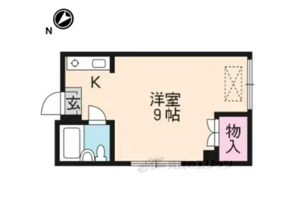 グランタック千本(ワンルーム/3階)の間取り写真