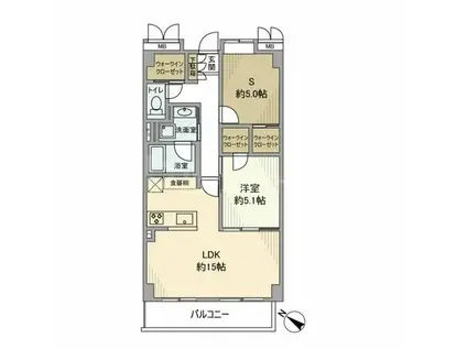 アドリーム本駒込六義園(1SLDK/4階)の間取り写真