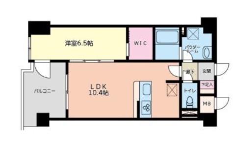 アドライズ舞浜(1LDK/1階)の間取り写真