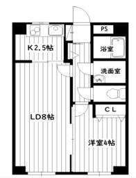 JR播但線 京口駅 徒歩10分 2階建 築53年(1LDK/1階)の間取り写真