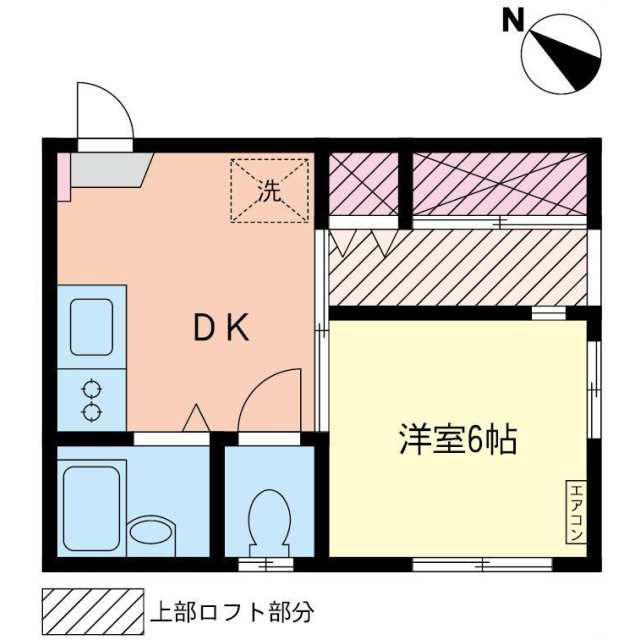 コスモAOINO5(1DK/1階)の間取り写真