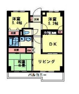 キャピタルステート(3LDK/5階)の間取り写真