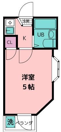 ニチエーイン立川(1K/3階)の間取り写真
