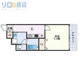 アンプルールフェールドミール(1K/3階)の間取り写真