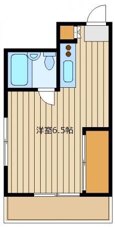カズビル向原(ワンルーム/3階)の間取り写真
