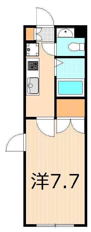 KITAAYASE 土夢洲(1K/3階)の間取り写真