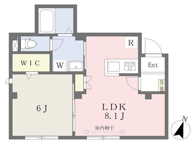 リシェス文京本駒込(1LDK/1階)の間取り写真