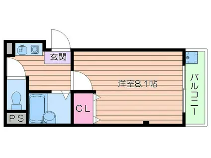 ハイツRYOGA(1K/3階)の間取り写真
