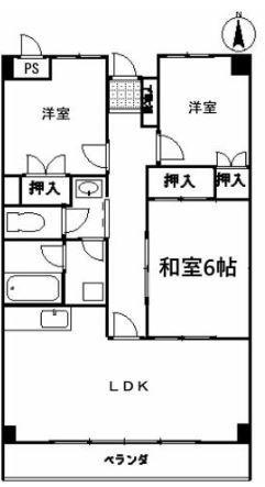 アルファエステート高松町(3LDK/3階)の間取り写真