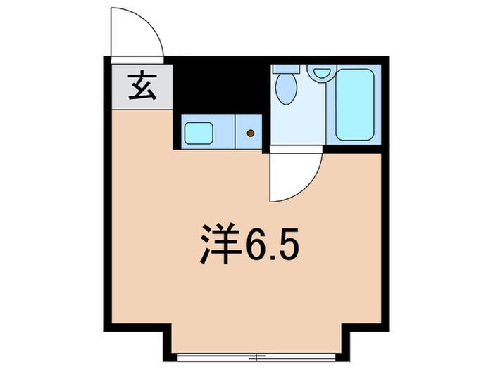 鶴田第一ビル(ワンルーム/4階)の間取り写真